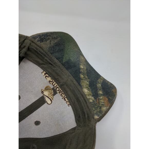 US Smokeless Tobacco Co Mossy Oak Camo Strapback Hat  Brown SEE DESC - Picture 9 of 10